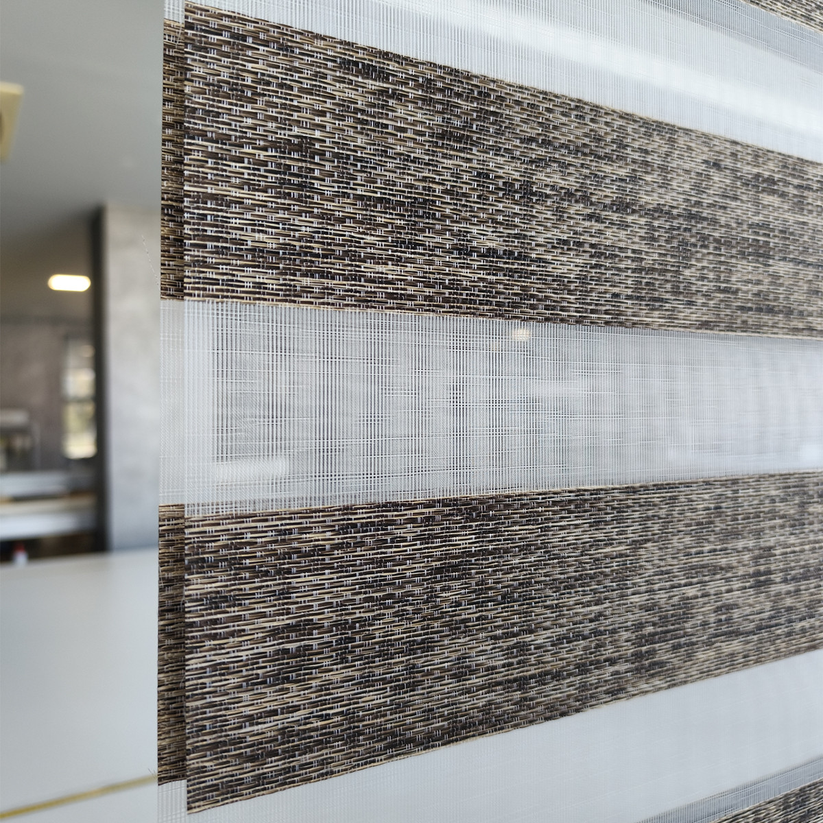 Διπλό ρόλερ Zebra V14 Μπεζ-Καφέ ΖΑ25